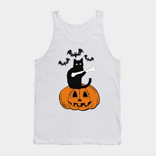 Cat Pumpkin I Found This Humerus Halloween Costume Tank Top